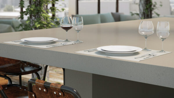 Raw Concrete 4004 Caesarstone Komposit Küchenplatten